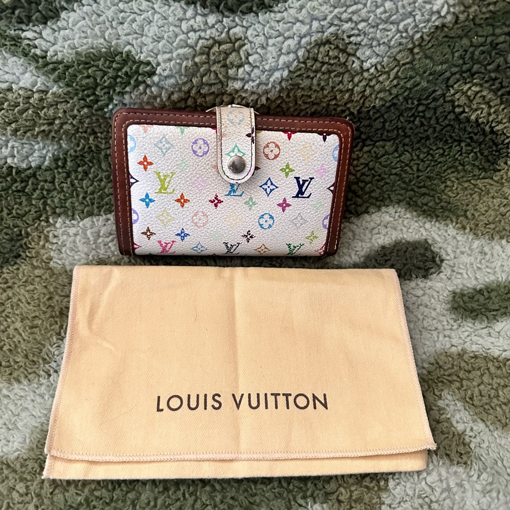 Authentic Louis Vuitton Murakami Multi-Color Wallet w/Dust Bag
